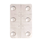 CapAction®,"Clear plastic blister pack with six round compartments"