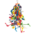 Large Preening Toy,"Multicolored hanging toy with dangling rope strands"