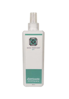 Districante Dematting Spray,"Clear spray bottle with rectangular label and cap"
