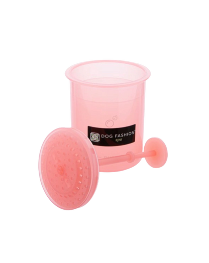 Facial Foamer,"Pink foaming cup with plunger and perforated lid"