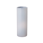 42mm Goblet,"Clear cylindrical plastic goblet, upright side view"