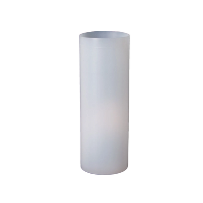 42mm Goblet,"Clear cylindrical plastic goblet, upright side view"