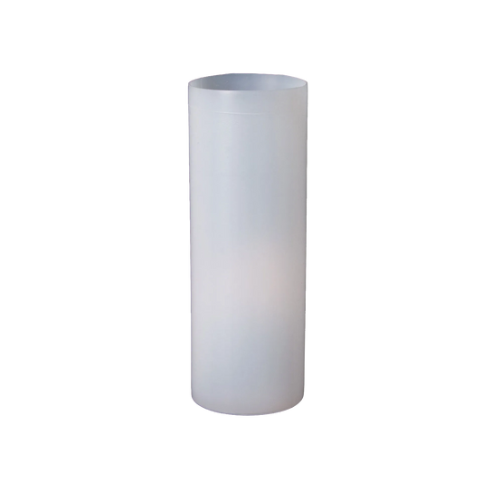 42mm Goblet,"Clear cylindrical plastic goblet, upright side view"