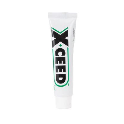 X-Ceed Non-Spermicidal Lubricant,"White squeeze tube with green and black label"