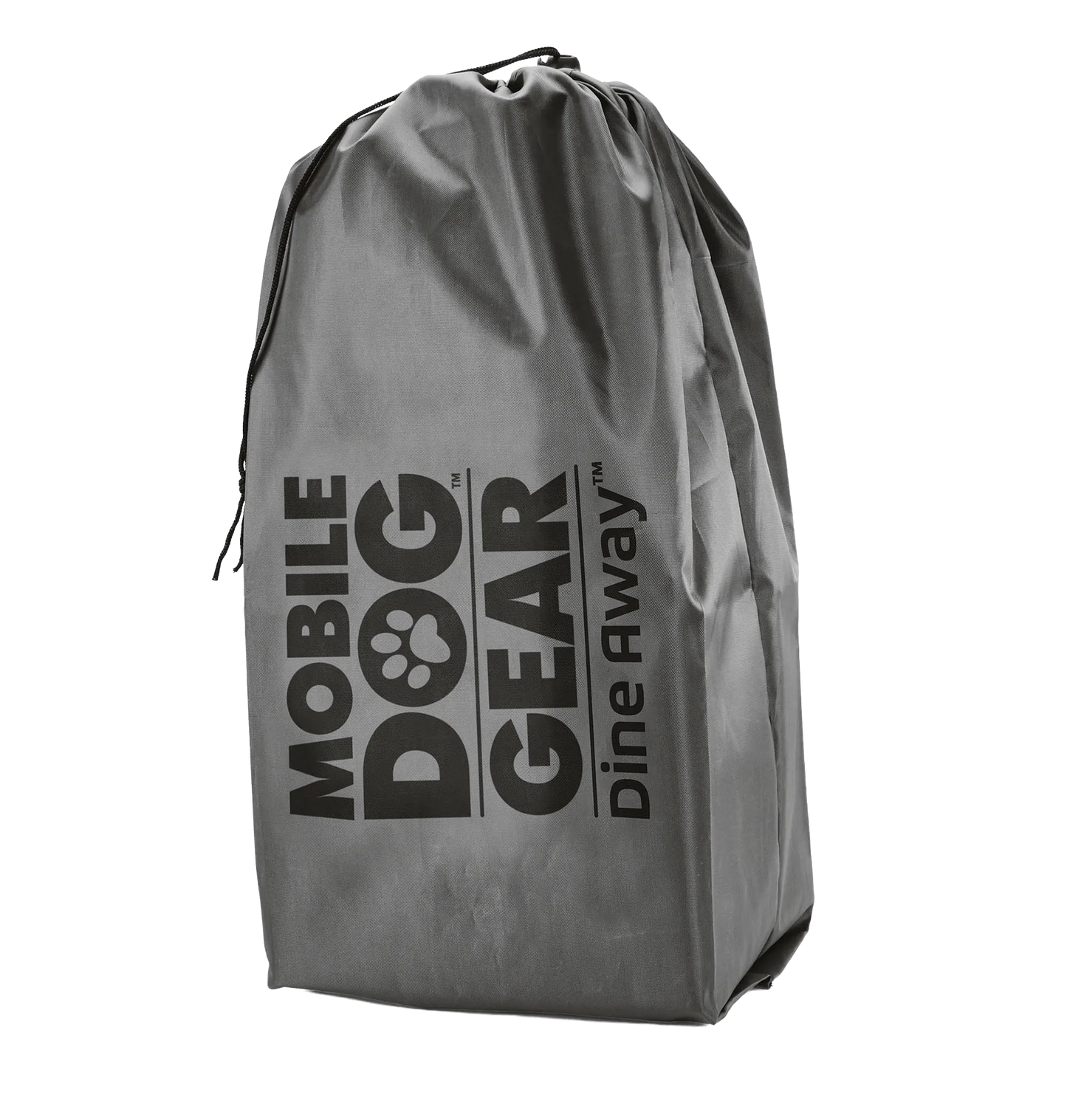 Mobile Dog Gear Dine Away® Food Set,"Gray drawstring storage bag"