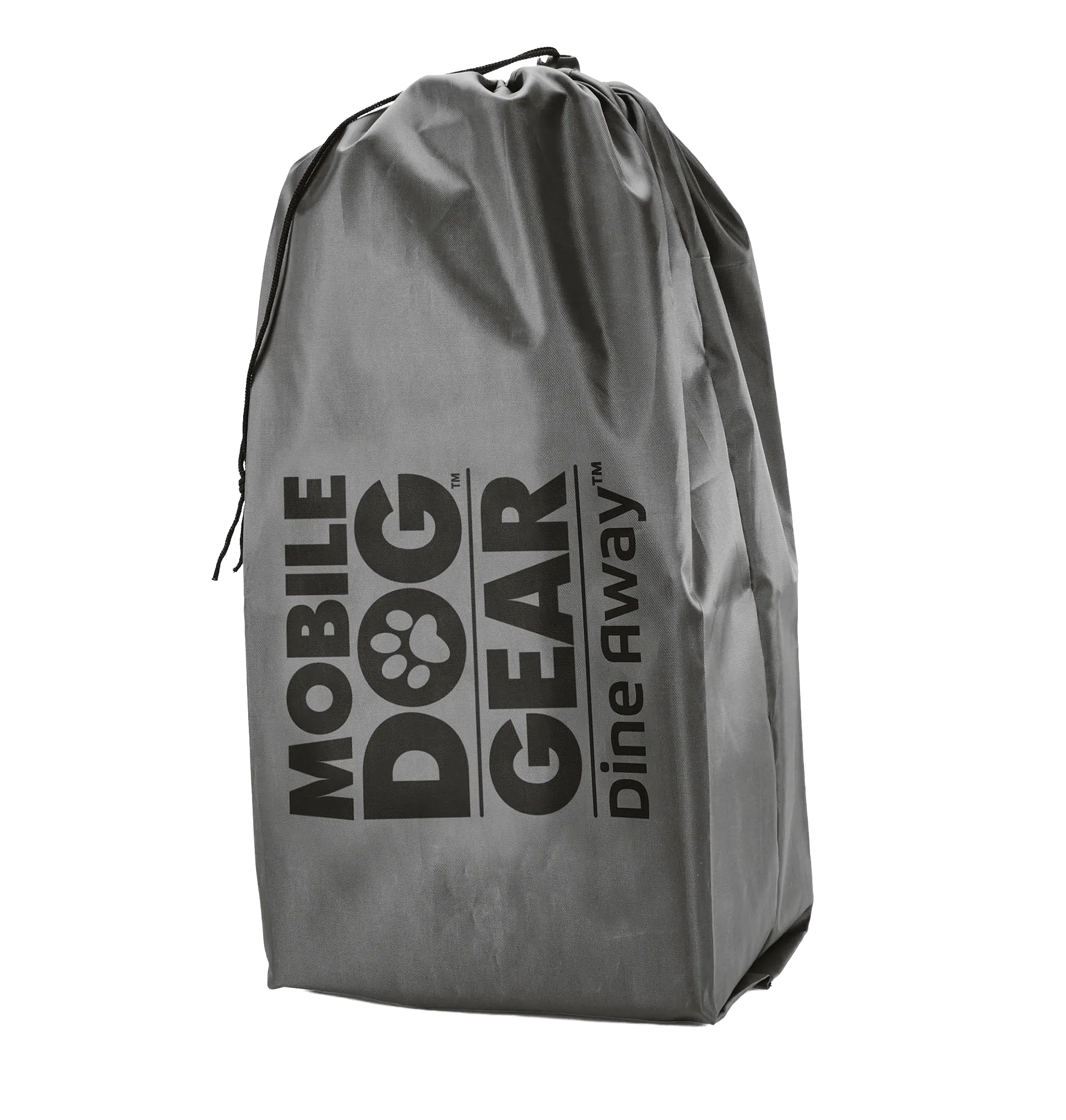 Mobile Dog Gear Dine Away® Food Set,"Gray drawstring storage bag"