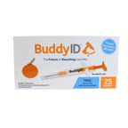 Deluxe Kitten Vaccination and Microchip Bundle,"Microchip box with syringe and round pet ID tag"