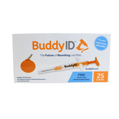 Deluxe Kitten Vaccination and Microchip Bundle,"Microchip box with syringe and round pet ID tag"