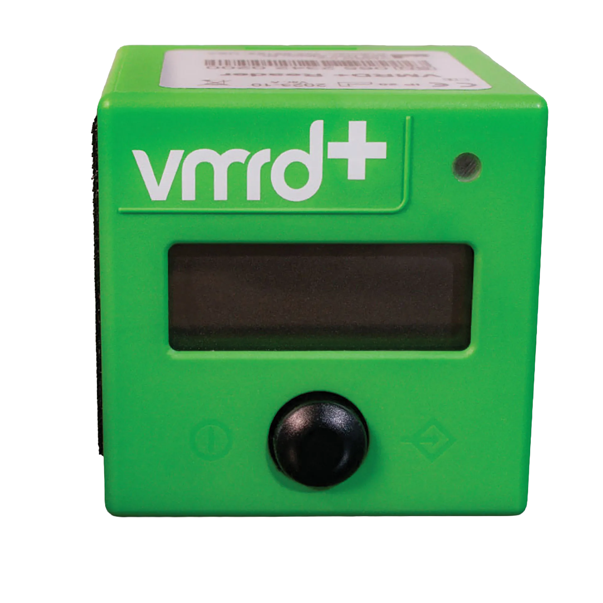 VMRD+ Reader,"Green reader unit with front display and black control knob"