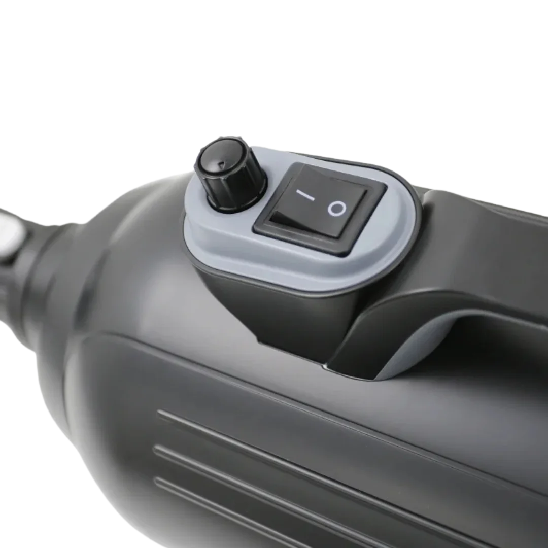Duo-Sprint Dryer by Waggz,"Close-up of dryer handle with power switch and control dial"