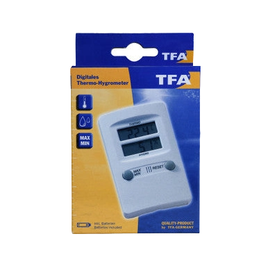 Basic Whelping/Queening Area Bundle,"Digital thermo-hygrometer with display and buttons"