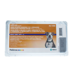 Nobivac® Canine 1-DAPPv+Cv,"Front of vaccine package with dog image"
