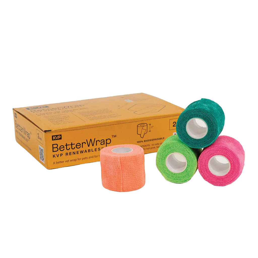 "BetterWrap™ Neon 2""","Assorted neon bandage wrap rolls with product box"