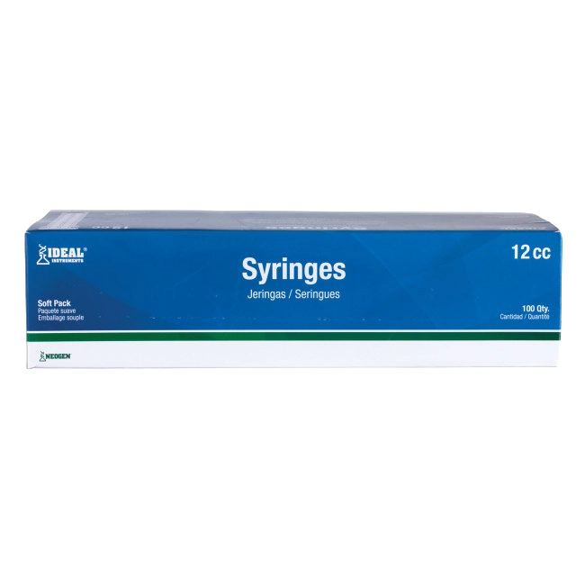Large Syringes without Needles,"Blue and white soft pack box for syringes"