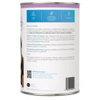 Esbilac® Puppy Milk Replacer,"Back of can with feeding directions and barcode"