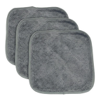 Puppywarmer Fleece Inserts,"Three stacked gray fleece pad inserts"