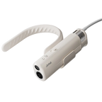 Harmony Neck Dryer and Twin Titan Force Dryer by JirPet,"White handheld dryer with curved neck strap and cord"