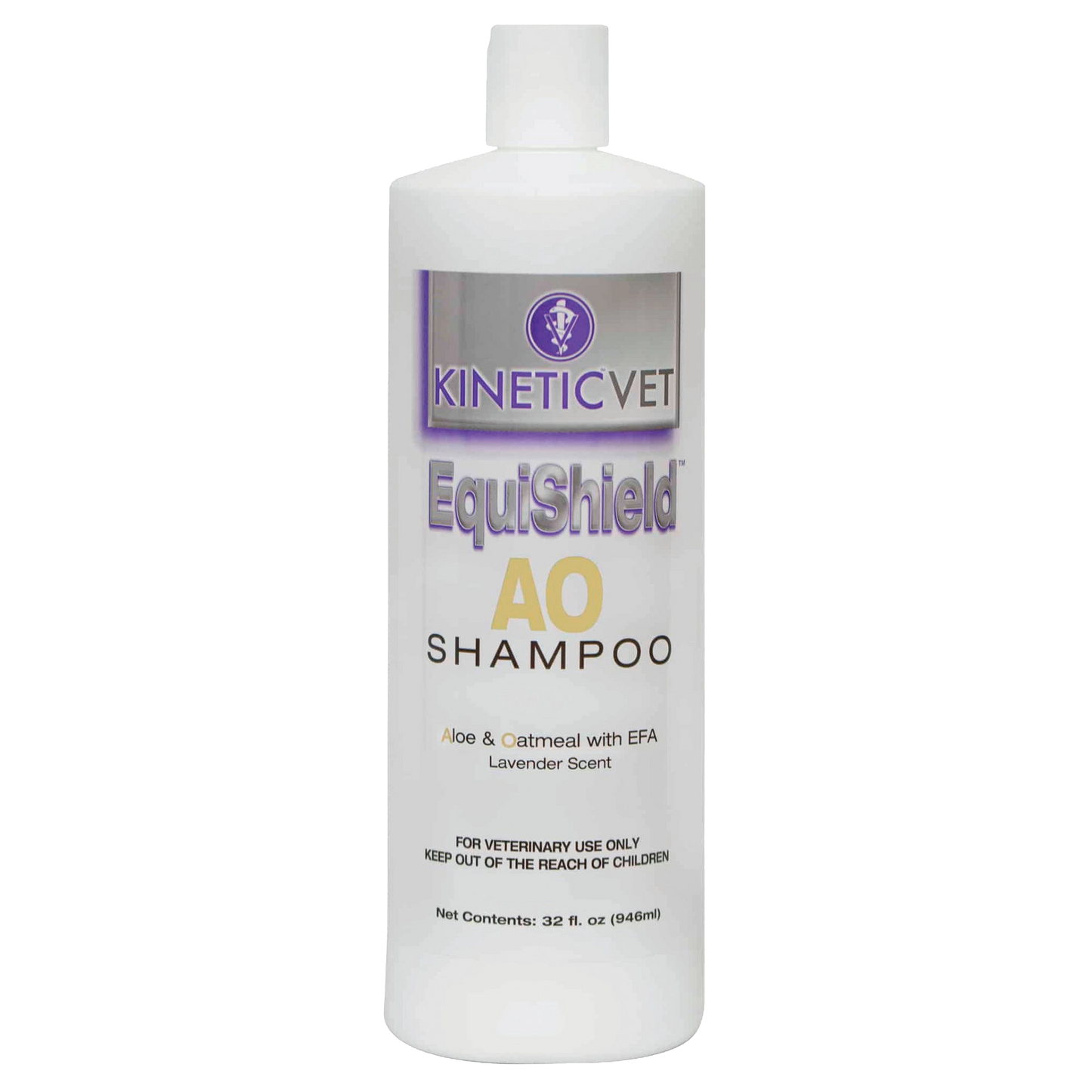 EquiShield® AO (Aloe & Oatmeal) Shampoo,"White shampoo bottle with flip-top cap"