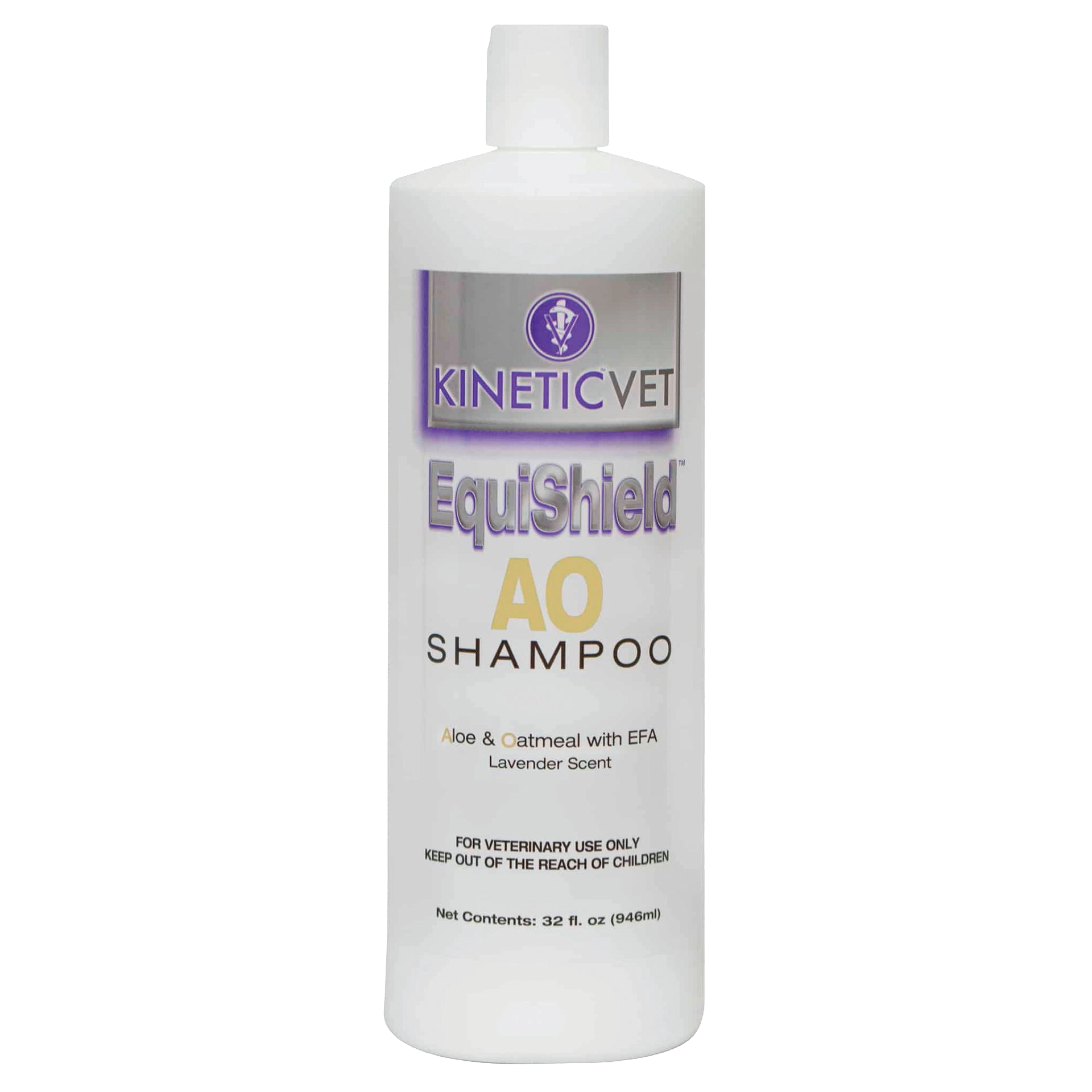 EquiShield® AO (Aloe & Oatmeal) Shampoo,"White shampoo bottle with flip-top cap"