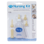 PetAg® Nursing Kits,"Packaged bottle-feeding kit with bottle, nipples, and cleaning brush"