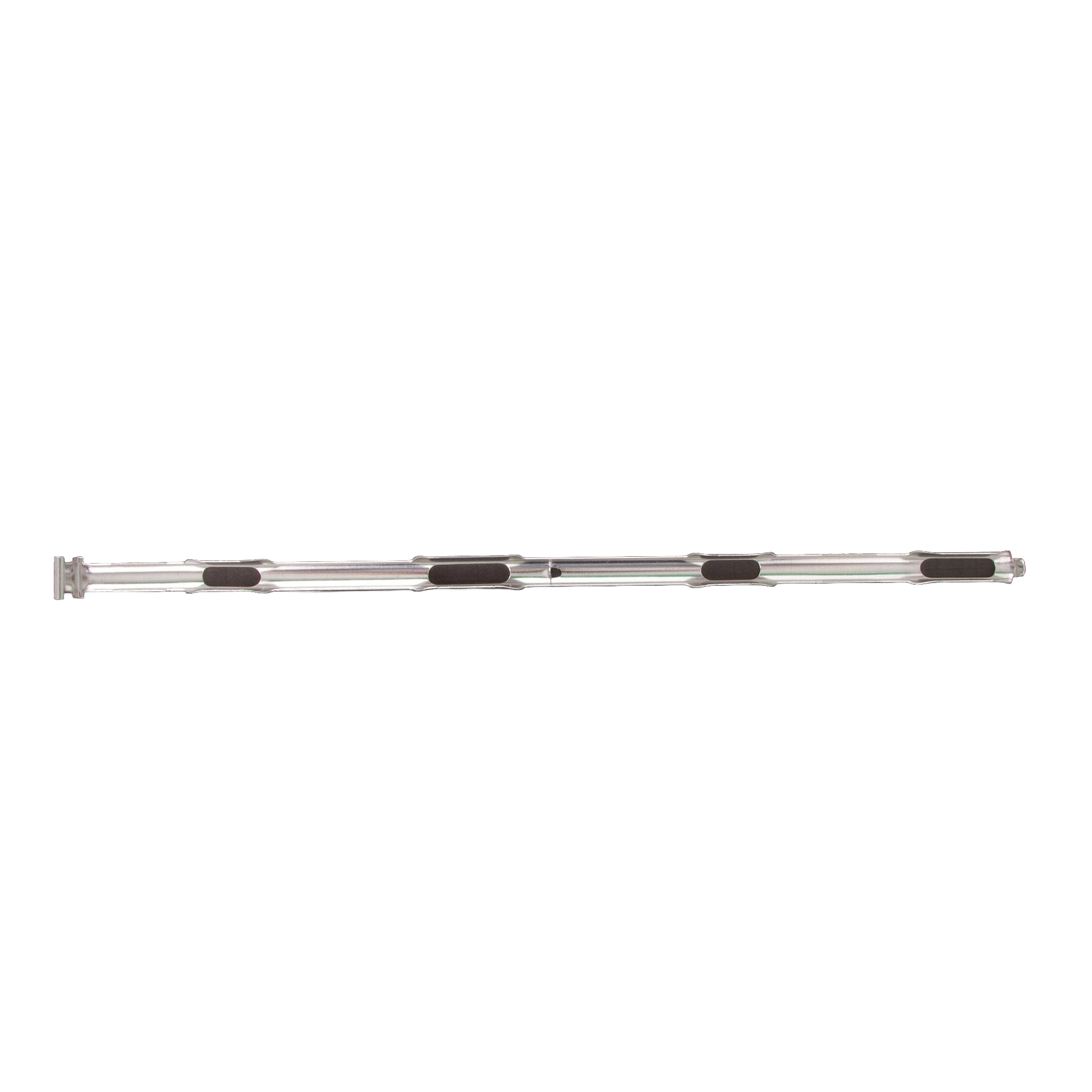 Canes,"Clear cane shaft with black grip sections"