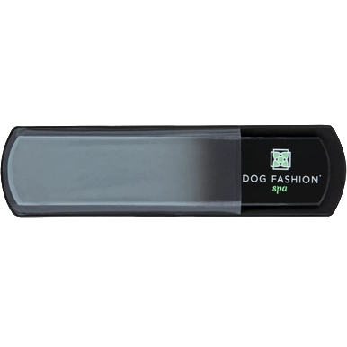 Glass Nail File,"Glass nail file in black sleeve case"