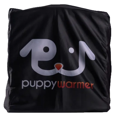 Puppywarmer Cover,"Black square cover with logo"