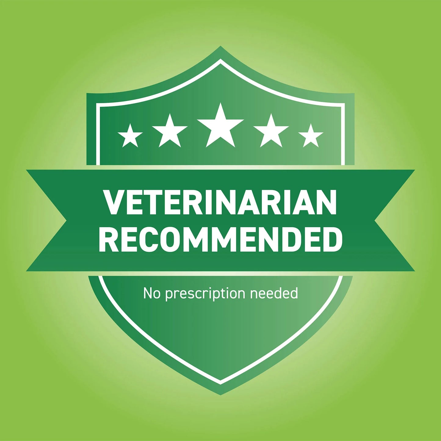 Capstar™,"Green shield badge with five stars and banner"
