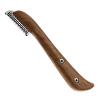 Aaronco Medium Stripping Knife,"Wood-handled stripping knife with serrated metal blade"