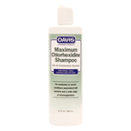 Maximum Chlorhexidine Shampoo,"White shampoo bottle with flip-top cap and green front label"