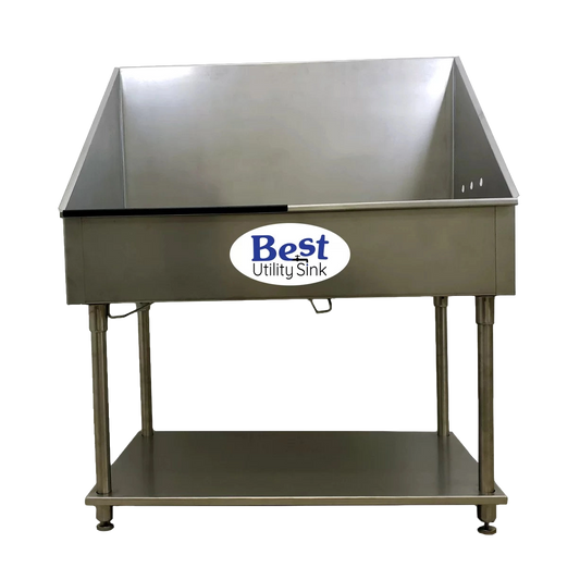 Groomer's Best Utility Sink - Deep,"Deep stainless steel utility sink with lower shelf"