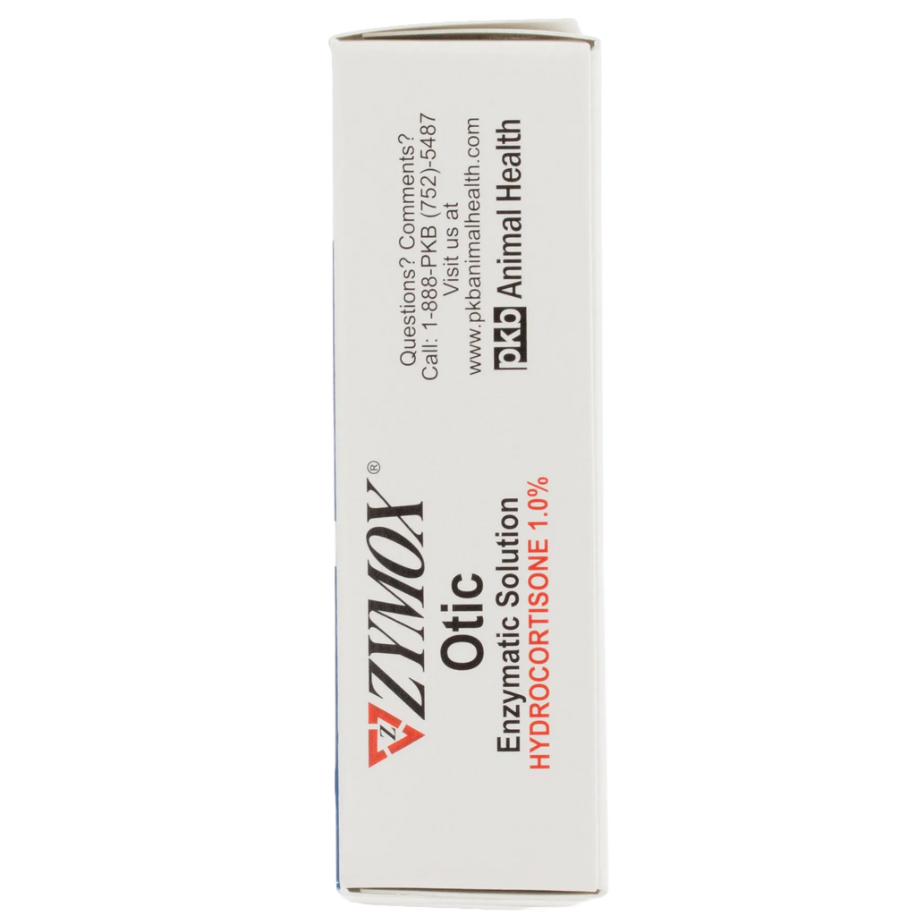 Zymox® Plus Otic-HC Enzymatic Solution,"Side view of product box with label panel"