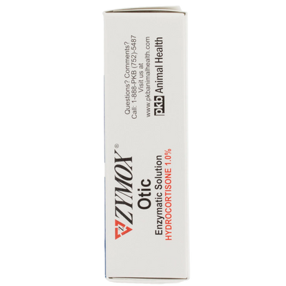 Zymox® Plus Otic-HC Enzymatic Solution,"Side view of product box with label panel"