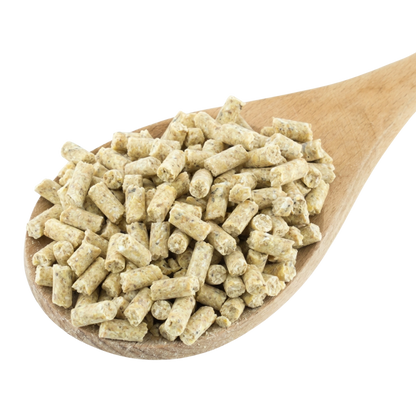 Lafeber Premium Daily Diet Bird Food,"Bird food pellets in wooden scoop"