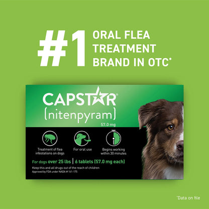 Capstar™,"Green product box with dog face image"