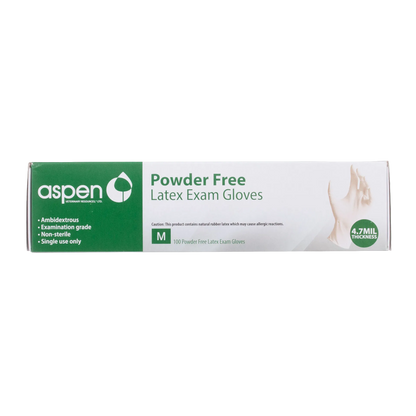 Latex Gloves,"Green and white glove box with glove illustration"