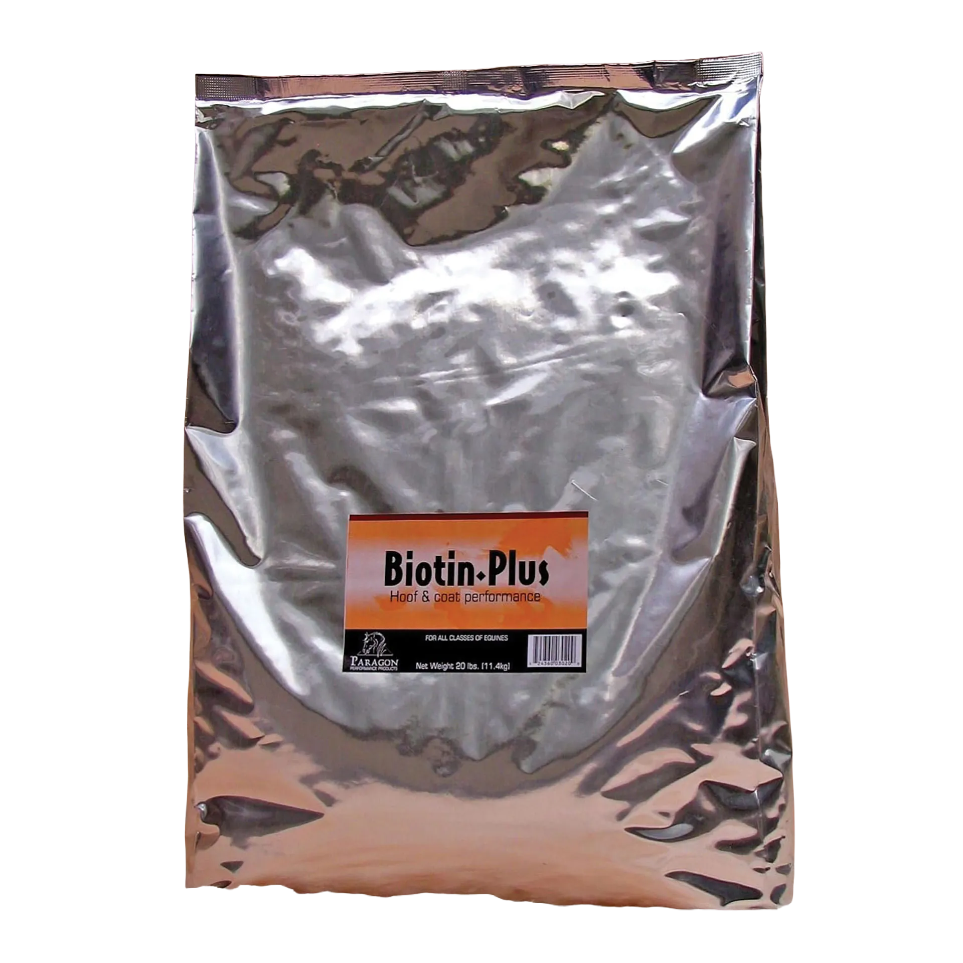 Biotin Plus Hoof & Coat Performance for Horses,"Silver stand-up pouch with front label"