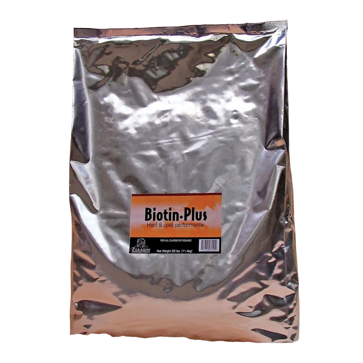 Biotin Plus Hoof & Coat Performance for Horses,"Silver stand-up pouch with front label"