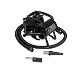 K-9 III Dog Dryer With FREE Water Peeler,"Black dog dryer with coiled hose and two nozzle attachments"