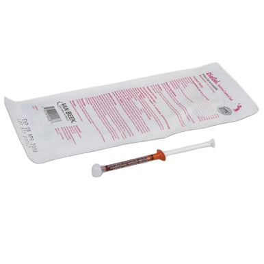 DiaGel® for Dogs, Cats, and Horses,"Syringe with orange cap beside sealed pouch"