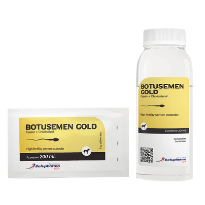 BotuSemen Gold,"Bottle and foil pouch with yellow labels"