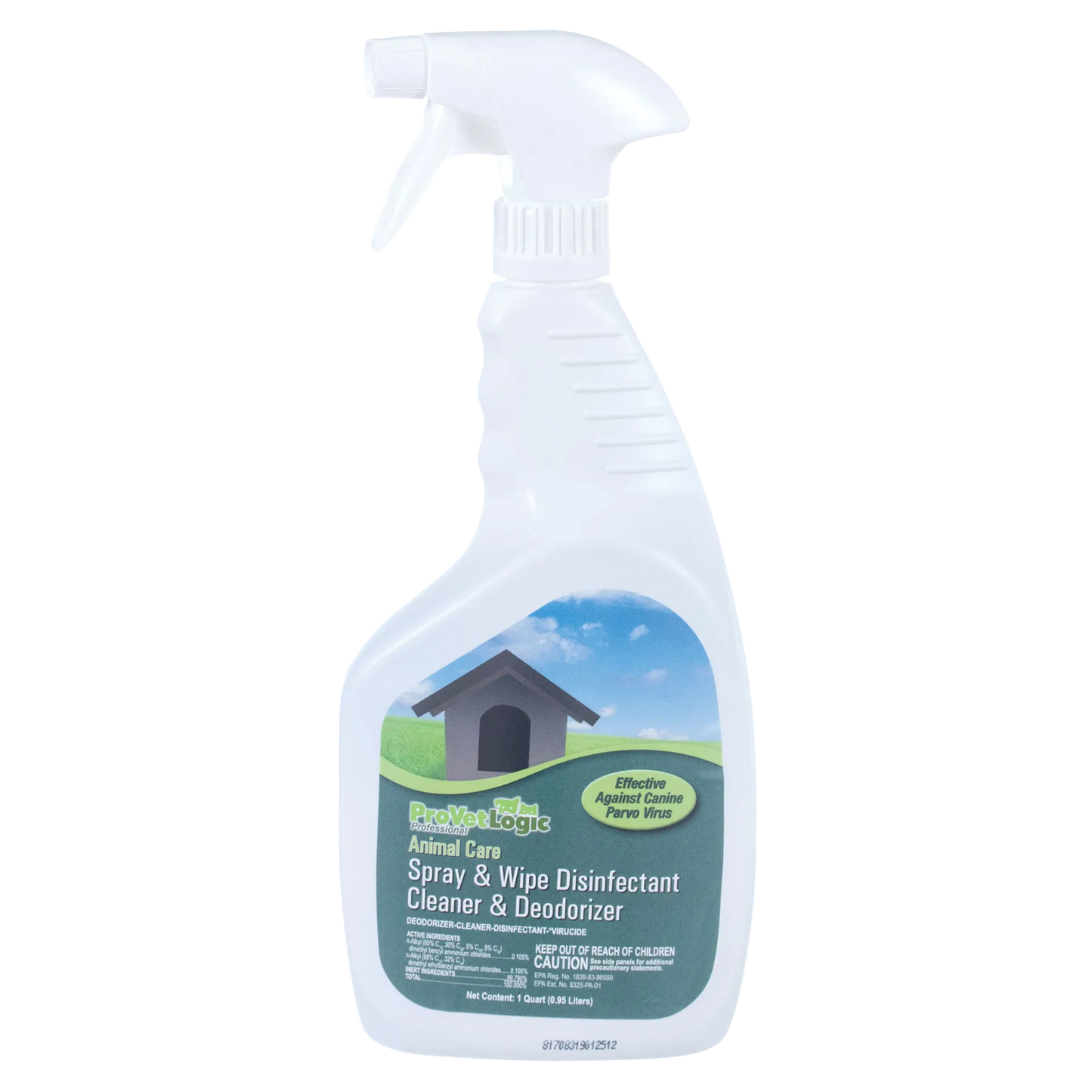 Spray & Wipe Disinfectant,"White trigger spray bottle with front label"