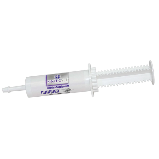 Conquer®,"White oral syringe applicator with plunger"