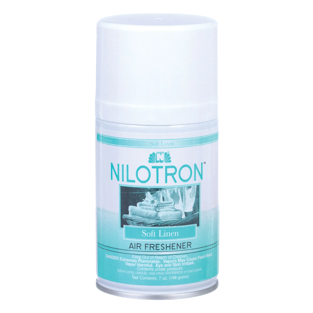 Nilodor Nilotron™ Designer Aerosols,"Aerosol can with white cap and teal label"