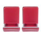 Kane Kennel Feeder,"Pair of red feeder units, front view"