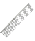 "7.5"" 50/50 Dematting Comb","Metal grooming comb with wide and fine teeth"