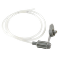 Nasogastric Tube,"Coiled clear tube with gray connector and cap"