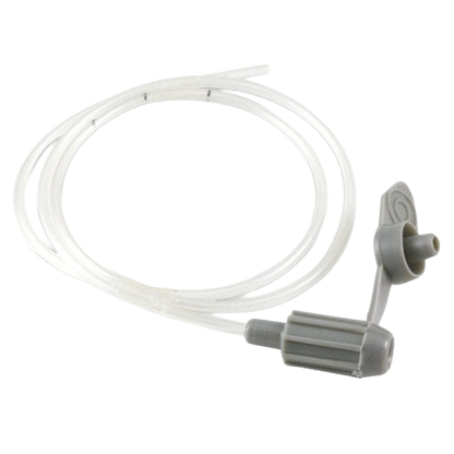 Nasogastric Tube,"Coiled clear tube with gray connector and cap"