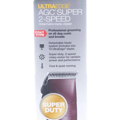 Andis® UltraEdge® Pro Clip AGC Super 2 Animal Clipper,"Retail box with clipper image on front"