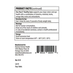 Doc Roy's® Healthy Eyes™,"Back label with product facts and barcode"